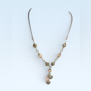 Brighton The Power of Pink Breast Cancer Awareness Silver tone Quartz Necklace